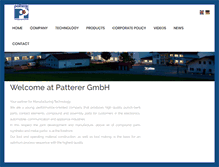 Tablet Screenshot of patterer.de